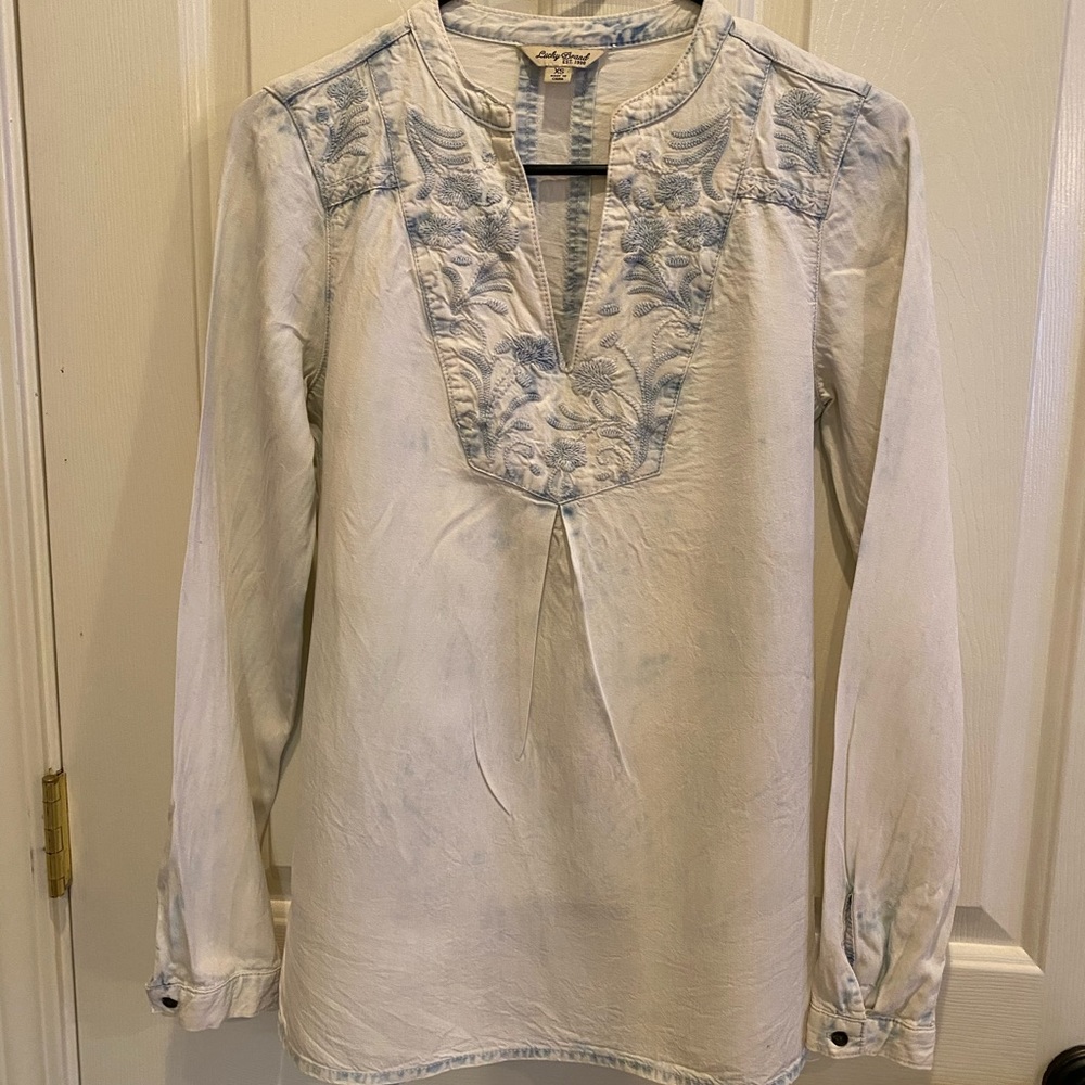 Lucky Brand Long Sleeve Top, XS